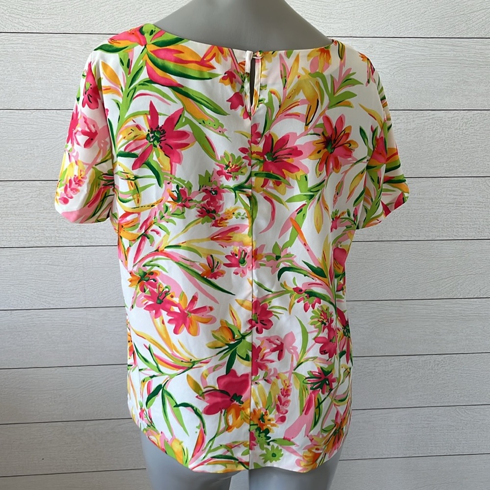 J. Crew summer floral top M - Picture 2 of 4